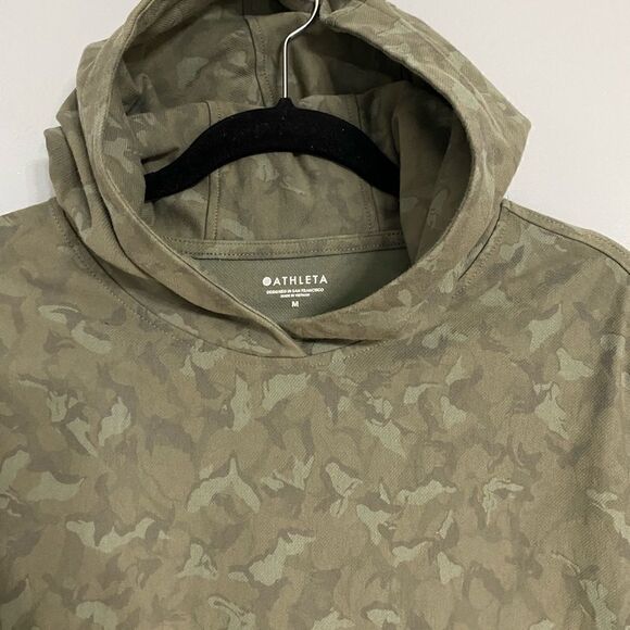 Athleta Farallon Camo Cropped Hoodie Women Size M - Picture 5 of 10